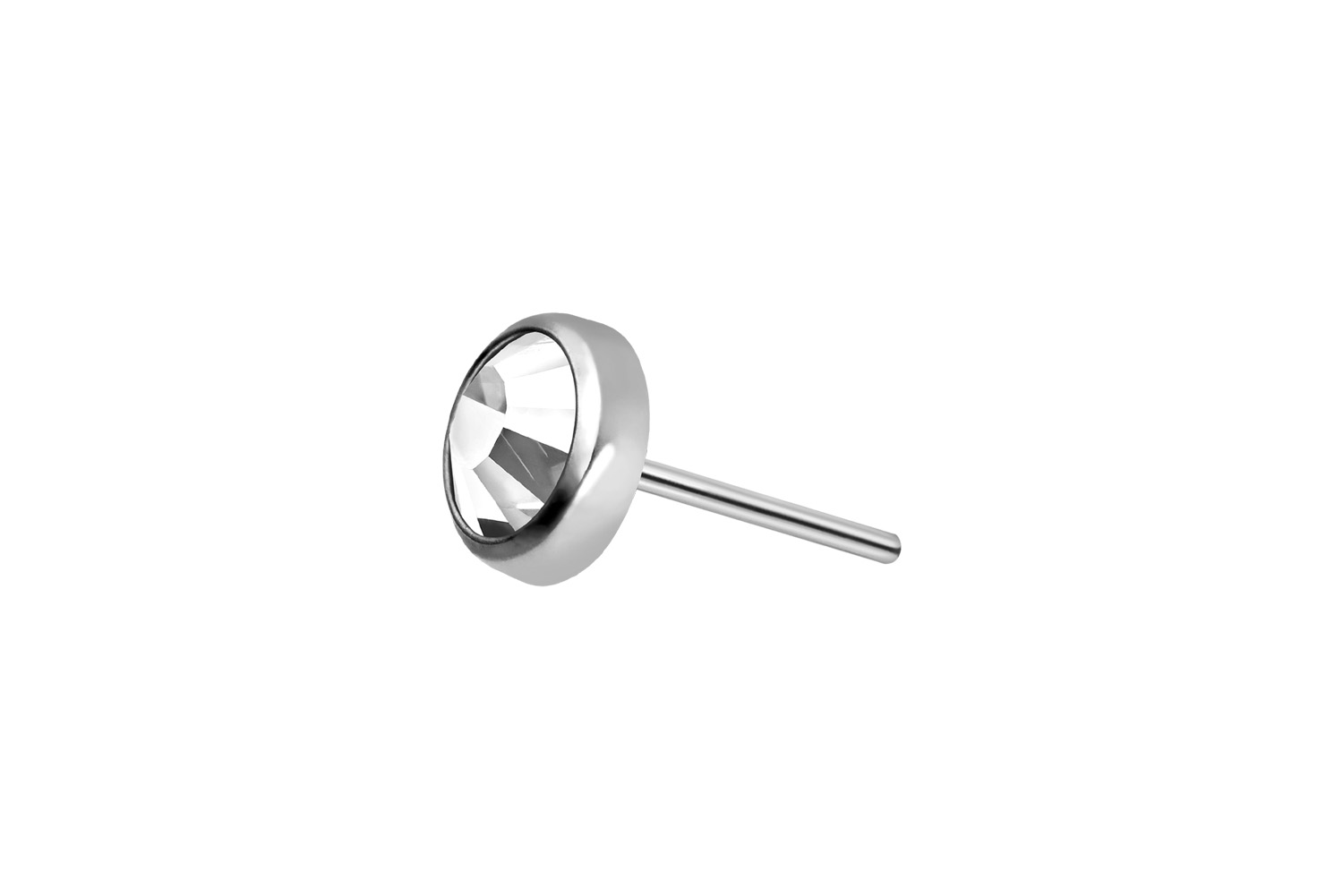 Titan Disc mit Push Pin KRISTALL